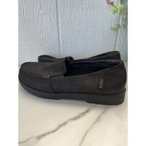 BOBS from Skechers Womens Black Memory Foam Slip On Loafer Shoes Size 7.5